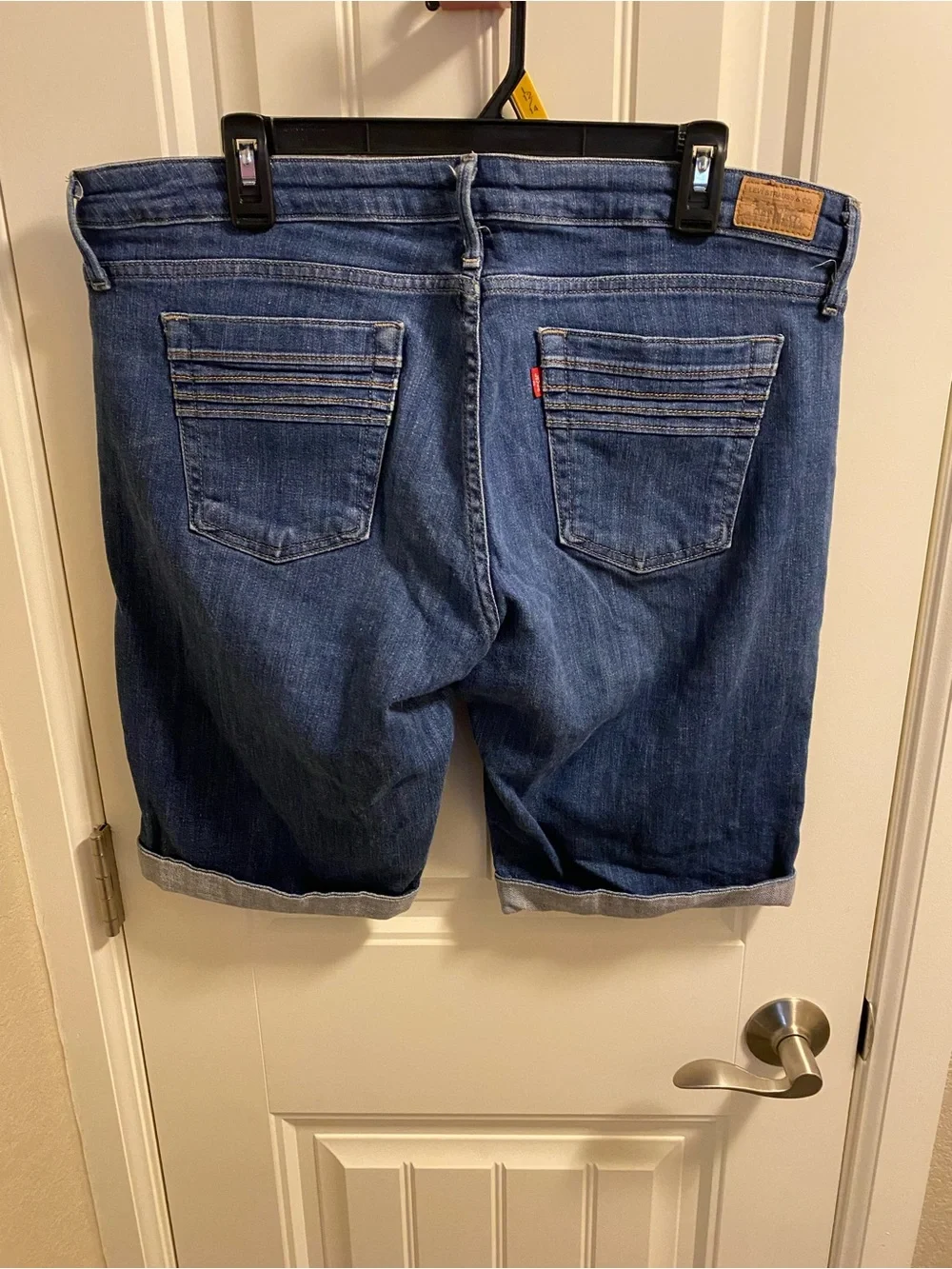 Levis 515 Jeans Shorts 14 Stretch Blue Denim Bermuda Y2K 2008